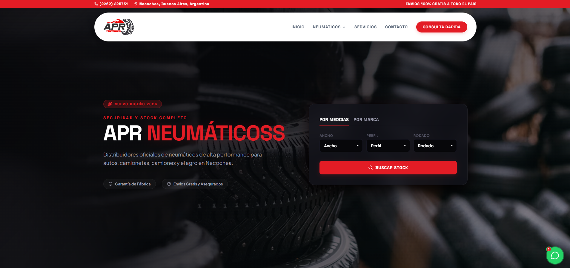 APR Neumáticos Web